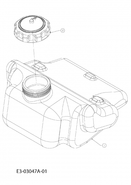 Cub Cadet Ersatzteile Gartentraktoren HDS 2205 14A-2D7-603  (2008) Tank
