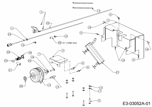 Ersatzteile Massey Ferguson Gartentraktoren MF 21-22 GC Typ: 14A-2E7-695  (2008) Motorzubehör