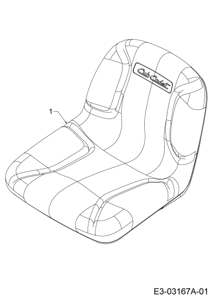 Cub Cadet Ersatzteile Zero Turn All Rounder 1050 17AH9BKP603  (2007) Sitz