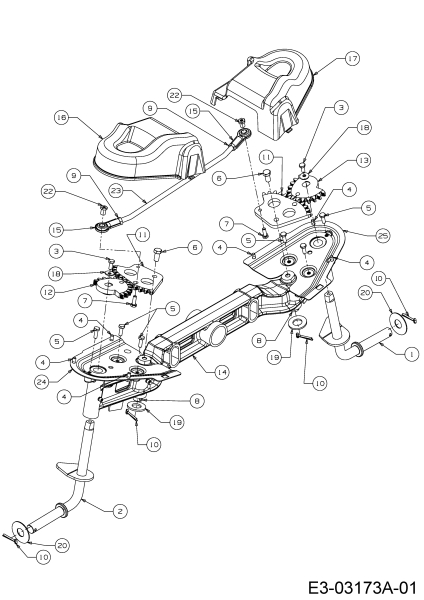 Cub Cadet Ersatzteile Zero Turn All Rounder 1050 17AH9BKP603  (2008) Achsschenkel