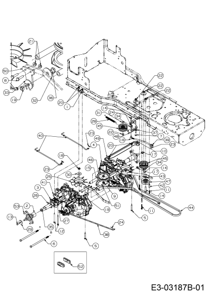 Cub Cadet Ersatzteile Zero Turn All Rounder 1050 17AH9BKP603  (2008) Fahrantrieb
