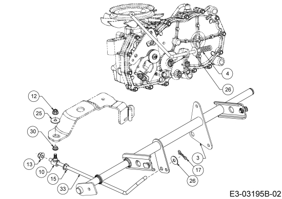Cub Cadet Ersatzteile Zero Turn XZ2  107I 17AWCBYS603  (2019) Mähwerksaushebung 1