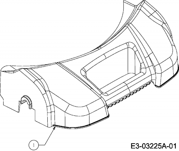 Ersatzteile MTD Benzin Rasenmäher mit Antrieb SP 48 BM-6 Typ: 12A-168R678  (2008) Frontabdeckung 