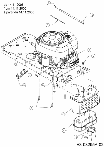 Ersatzteile Yard-Man Rasentraktoren TF 7135 Typ: 13AH774F643 (2007) Motorzubehör