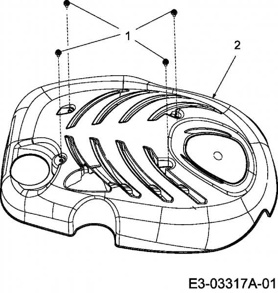 Ersatzteile MTD Benzin Rasenmäher mit Antrieb SP 53 GHWO Typ: 12A-56MF676  (2007) Motorhaube M1 