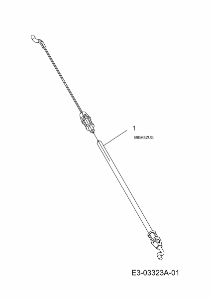 Ersatzteile MTD Benzin Rasenmäher mit Antrieb SP 53 GHWK Typ: 12A-567D678  (2007) Bremszug 