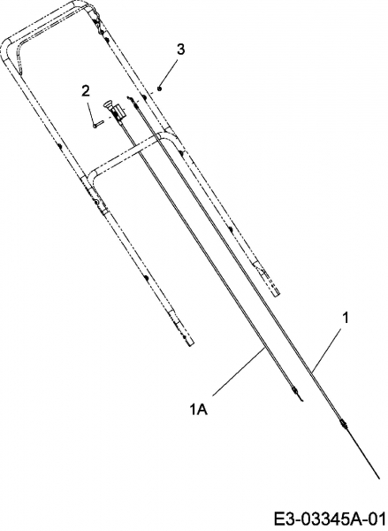 Ersatzteile Ogrod Plus Motormäher mit Antrieb N 53 STO 55 Typ: 12BV84MF693  (2007) Bowdenzüge