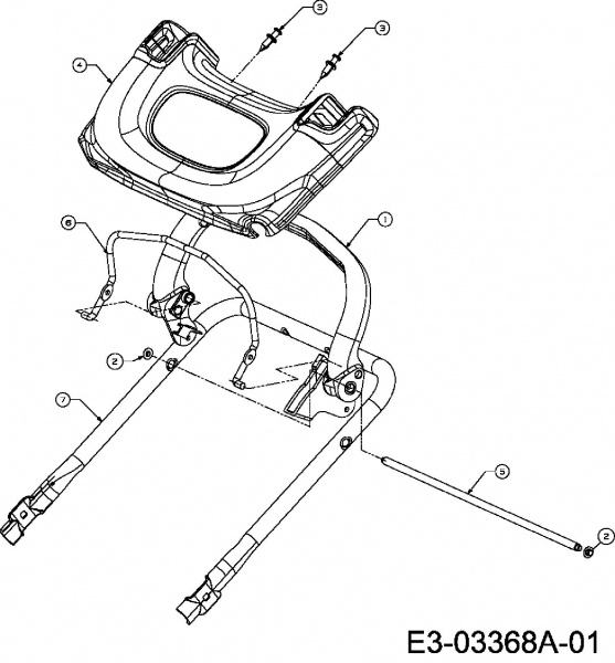 Ersatzteile Troy-Bilt Motormäher mit Antrieb TB 6553 HWM Typ: 12AD568G609  (2007) Oberholm