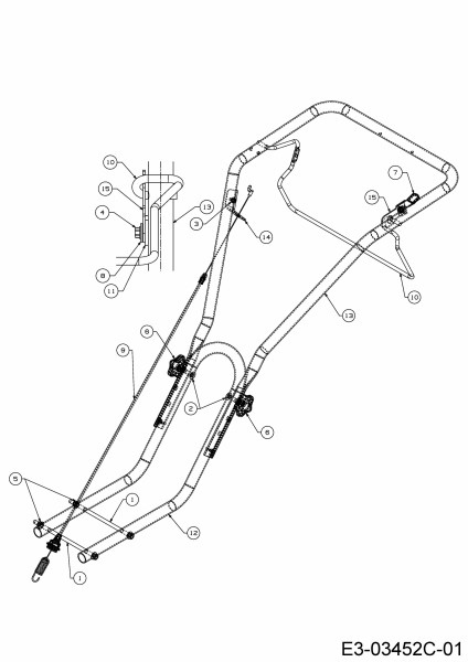 Ersatzteile MTD Motorhacke T/205 Typ: 21A-20MC678 (2019) Holm 