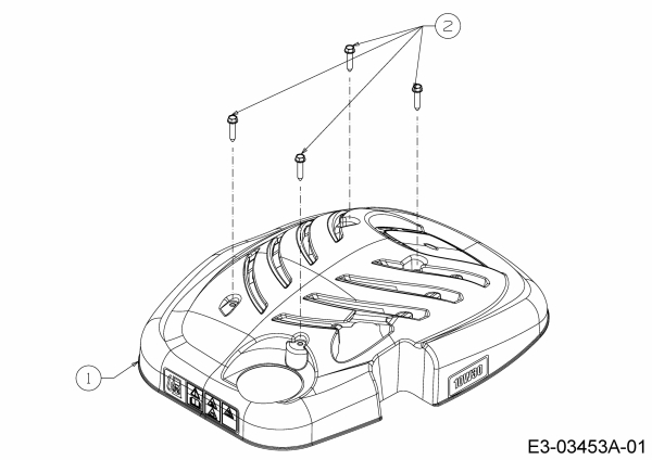 Ersatzteile MTD Motorhacke T/245 Typ: 21D-25MJ678  (2017) Motorhaube M1 