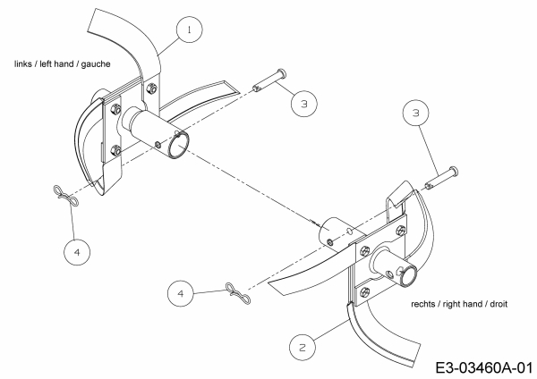 Ersatzteile MTD Motorhacke T/380 M Typ: 21D-38MT678  (2015) Hacksternverbreiterung 