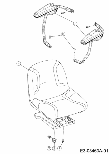 Cub Cadet Ersatzteile Zero Turn RZT L 50 17AICACQ603  (2015) Sitz