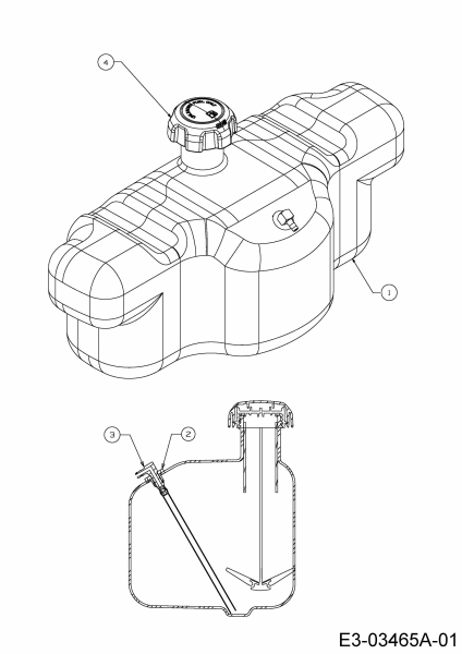 Ersatzteile MTD Zero Turn Z 170 DH Typ: 17AMCACS678  (2019) Tank 