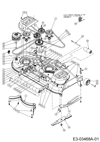 Cub Cadet Ersatzteile Zero Turn RZT 54  Mähwerk K (54/137cm)