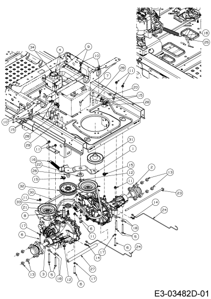 Cub Cadet Ersatzteile Zero Turn Z-Force S 60 17BSDGHD010  (2018) Fahrantrieb