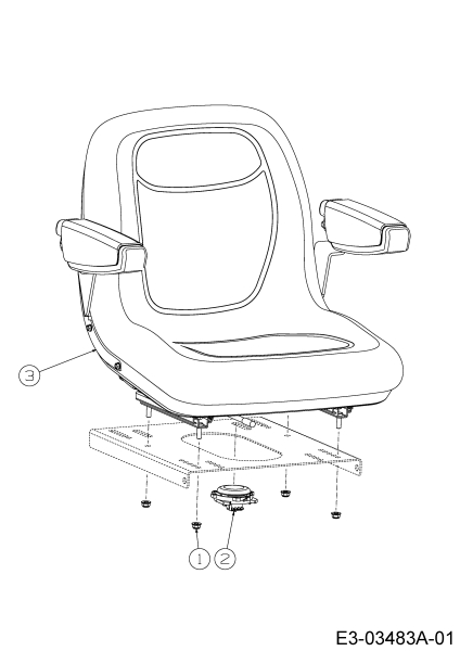 Cub Cadet Ersatzteile Zero Turn Z-Force S 60 17BSDGHD010  (2016) Sitz