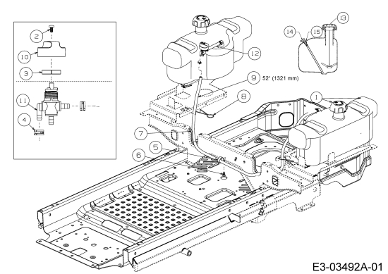 Cub Cadet Ersatzteile Zero Turn XZ3 122 17BIDGHB603  (2017) Tank