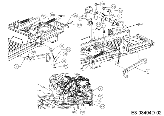 Cub Cadet Ersatzteile Zero Turn XZ3 122 17BIDGHB603  (2017) Mähwerksaushebung 2
