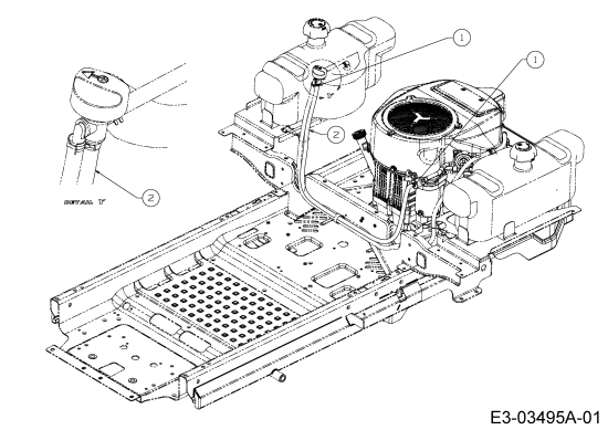 Cub Cadet Ersatzteile Zero Turn XZ3 122 17BIDGHB603  (2017) Kraftstoffschlauch