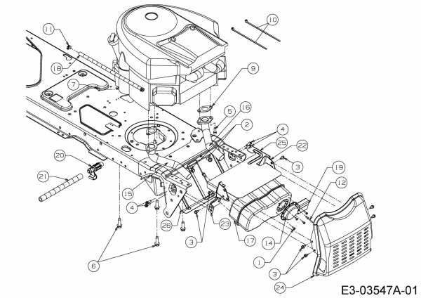 Ersatzteile MTD Rasentraktor 20/46 Typ: 13AT77KT308  (2011) Motorzubehör 