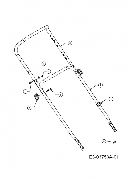 Ersatzteile Variolux Motormäher V-50 BC Typ: 11A-128R620 (2008) Holm