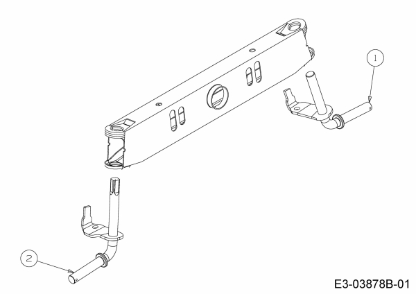 Ersatzteile B Power Rasentraktoren BT 155-96 LH Typ: 13CM793F615  (2011) Achsschenkel