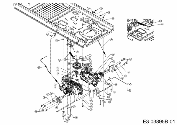 Cub Cadet Ersatzteile Zero Turn RZT L 42 17BMCACS603  (2016) Fahrantrieb