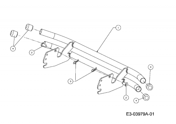 Ersatzteile Gutbrod Rasentraktoren GLX 122 RHL-SK Typ: 13AI516J690  (2008) Stoßstange