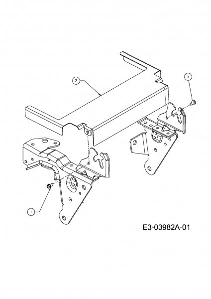 Ersatzteile MTD Rasentraktor Platinum RD 20/92 H Typ: 13CE513E686  (2008) Hitzeschutz 