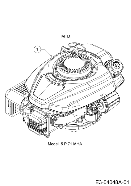 Cub Cadet Ersatzteile Motormäher mit Antrieb CC 53 SPO W 12AQC6J3603  (2017) Motor MTD