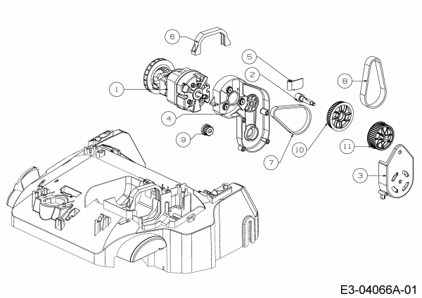 Ersatzteile WOLF-Garten Elektro Vertikutierer VA 378 E Typ: 16AFFHPA650  (2018) Antrieb 