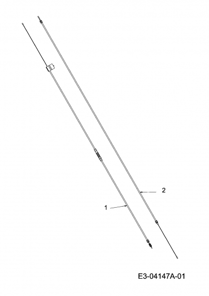 Ersatzteile MTD Benzin Rasenmäher mit Antrieb GL 46 SPO Typ: 12D-J5JS676  (2011) Bowdenzüge 