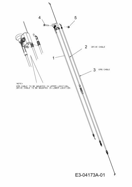 Ersatzteile Fleurelle Motormäher mit Antrieb BM 48 ROHV Typ: 12A-16ME619  (2008) Bowdenzüge