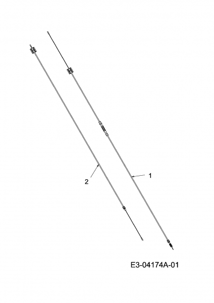 Ersatzteile MTD Benzin Rasenmäher mit Antrieb SP 48 MB Typ: 12B-164M615  (2009) Bowdenzüge 