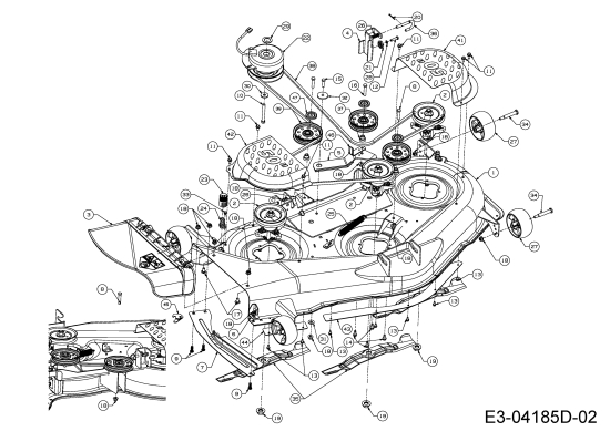 Cub Cadet Ersatzteile Zero Turn RZT 50 17YF2ACP010  (2015) Mähwerk P (50/127cm)