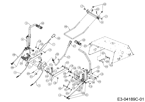 Cub Cadet Ersatzteile Zero Turn RZT 50 17AI2ACP603  (2011) Lenkung, Mähwerksaushebung