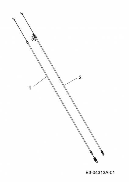 Ersatzteile MTD Benzin Rasenmäher mit Antrieb SPK 53 HW Typ: 12AI867D678  (2008) Bowdenzüge Seriennr. ...K... 