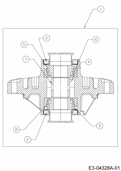 Ersatzteile Massey Ferguson Zero Turn MF 50-22 FMZ Typ: 17BI4BFP695  (2012) Messerspindelgehäuse 618-04426