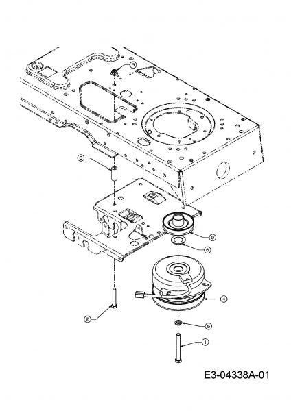 Ersatzteile Verts Loisirs Rasentraktoren VLK2 25H127 Typ: 13AI61TP617  (2008) Elektromagnetkupplung, Motorkeilriemenscheibe