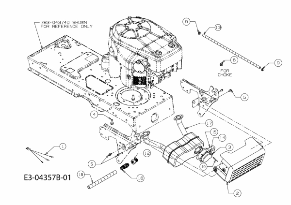 Ersatzteile Gutbrod Rasentraktoren GLX 105 RHL-SK Typ: 13AF51GN490  (2009) Motorzubehör