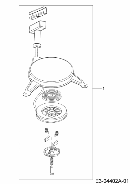 Ersatzteile MTD-Motoren Vertikal 1P65FWA Typ: 752Z1P65FWA  (2007) Reversierstarter