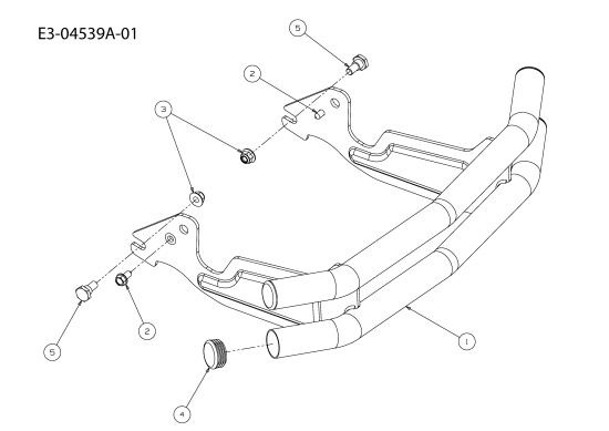 Cub Cadet Ersatzteile Gartentraktoren GT 1224 14AI94AP603  (2010) Stoßstange