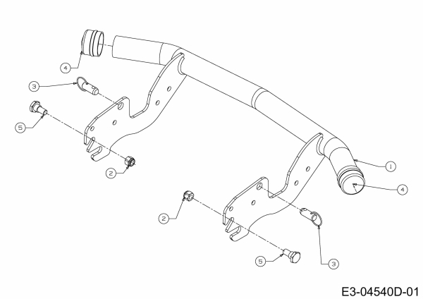 Cub Cadet Ersatzteile Rasentraktoren CC 1019 HG 13AJ93AG603  (2014) Stoßstange