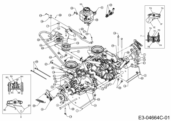 Ersatzteile Massey Ferguson Zero Turn MF 50-22 FMZ Typ: 17AI4BFP695  (2010) Fahrantrieb