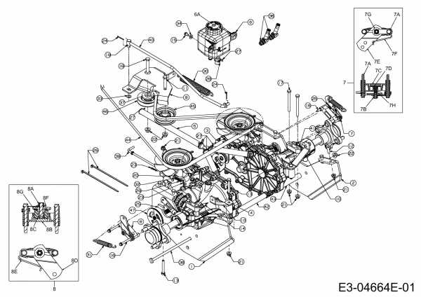 Ersatzteile Massey Ferguson Zero Turn MF 50-22 FMZ Typ: 17BI4BFP695  (2012) Fahrantrieb