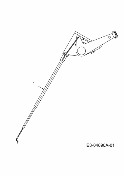 Ersatzteile MTD Rasentraktor H 180 Typ: 13AQ698G678  (2004) Gaszug 