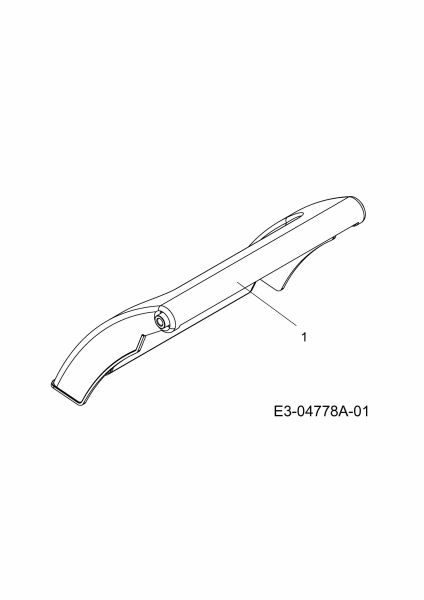 Ersatzteile MTD Benzin Rasenmäher ohne Antrieb P 40 B Typ: 11B-I10G615  (2009) Heckklappe 