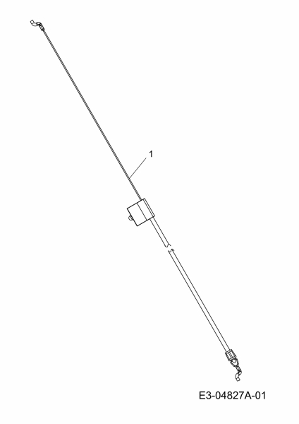 Ersatzteile MTD Benzin Rasenmäher ohne Antrieb 48 PB Typ: 11A-V10G600  (2011) Bremszug 