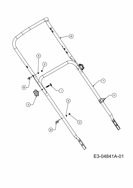 Ersatzteile Variolux Motormäher V-50 BC Typ: 11A-128R620  (2009) Holm