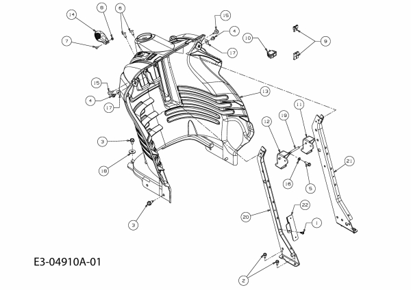 Ersatzteile Gutbrod Rasentraktoren GLX 92 SHL-SK Typ: 13AF51GI690  (2009) Armaturenbrett